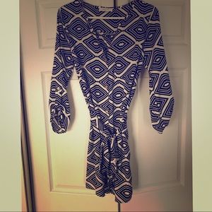 3/4 sleeve tie dress